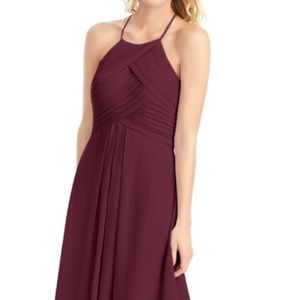 Azazie Ginger Cabernet Bridesmaid Dress